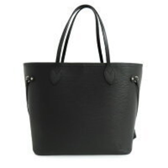 Louis Vuitton Neverfull Epi Noir Black Shoulder Bag Pouch Leather - Picture 1 of 9